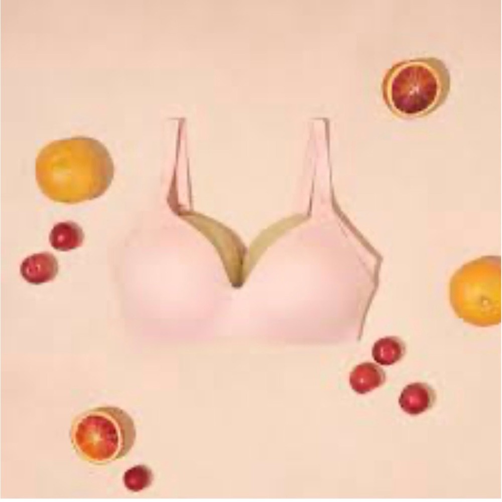 Knix WingWoman Contour Bra Nude Beige Wire Free Size 7+ Seamless Support